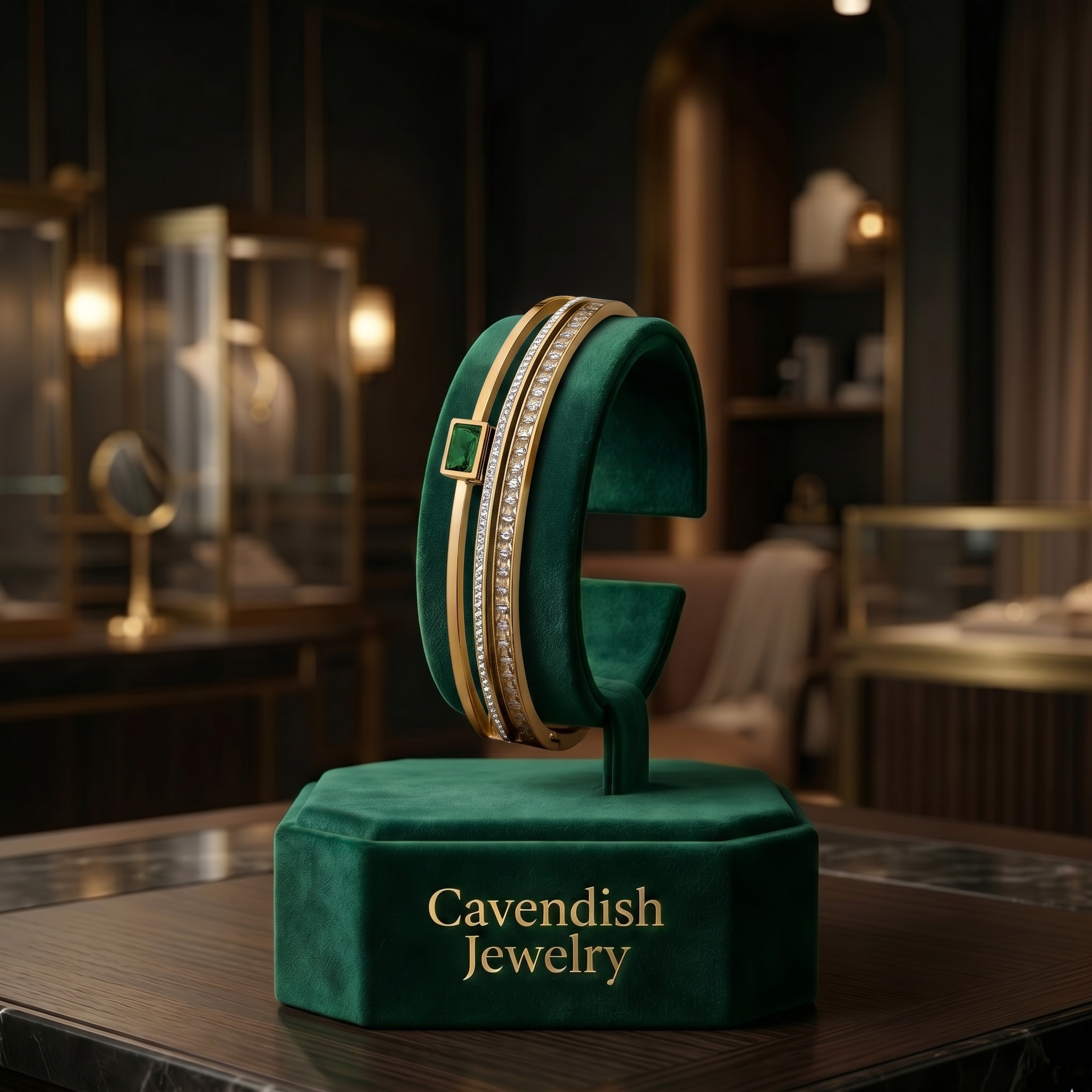 Regal Emerald Bracelet